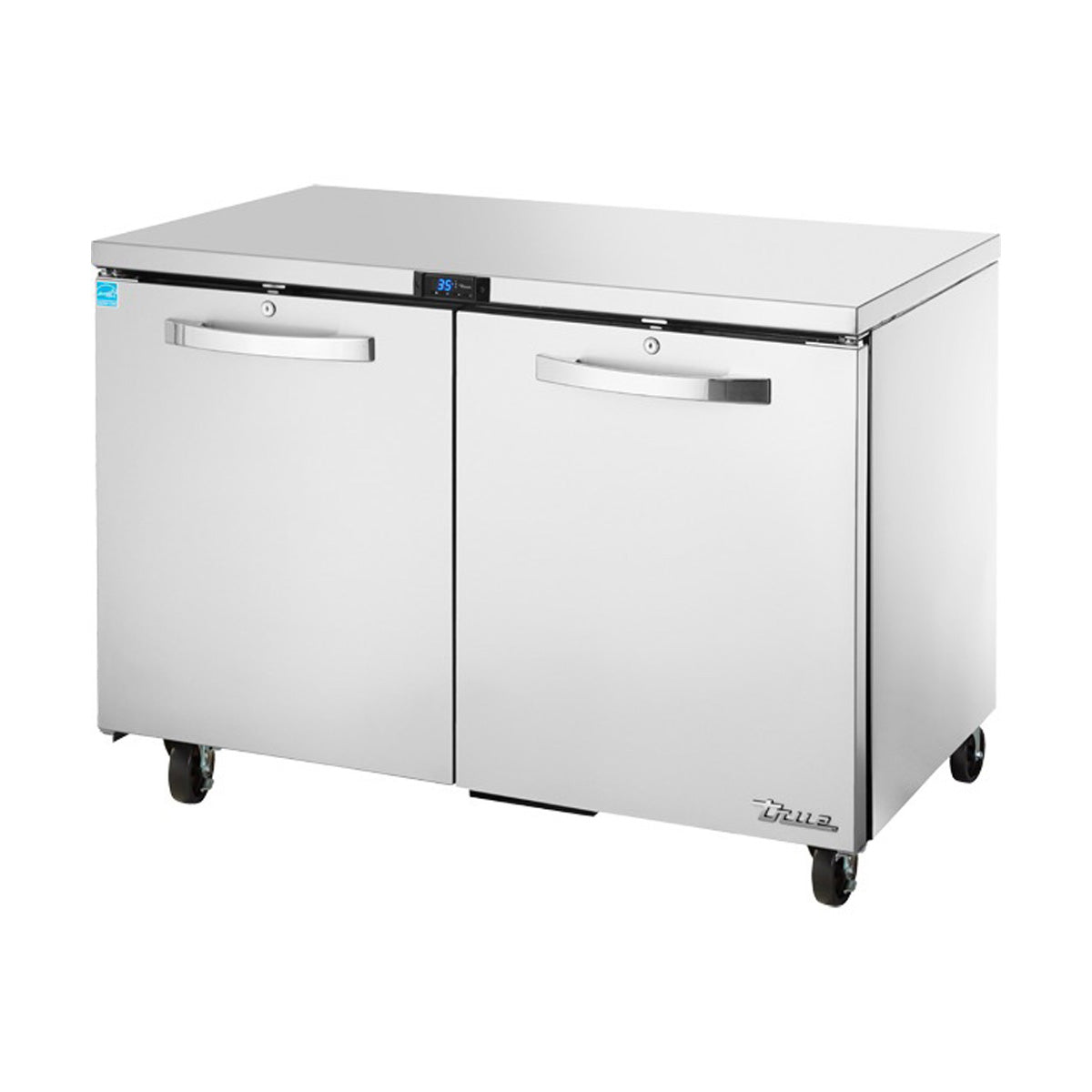 True TUC-48-HC~SPEC3 2-door undercounter refrigerator, front angle view