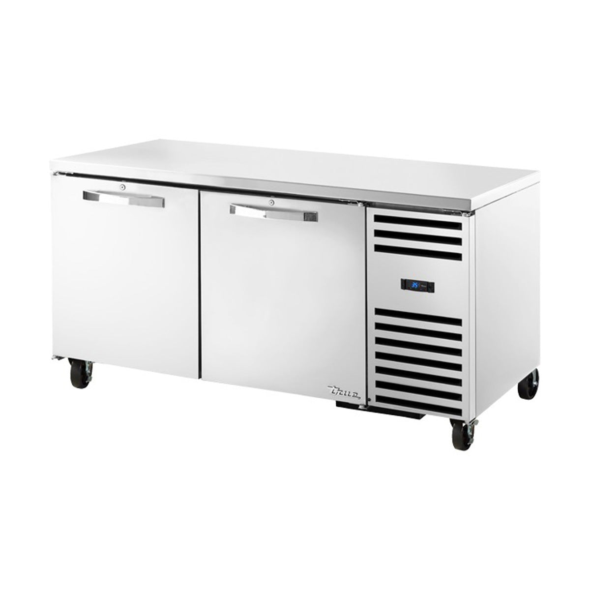 True TUC-67-HC~SPEC3 2-door deep undercounter refrigerator, front angle view