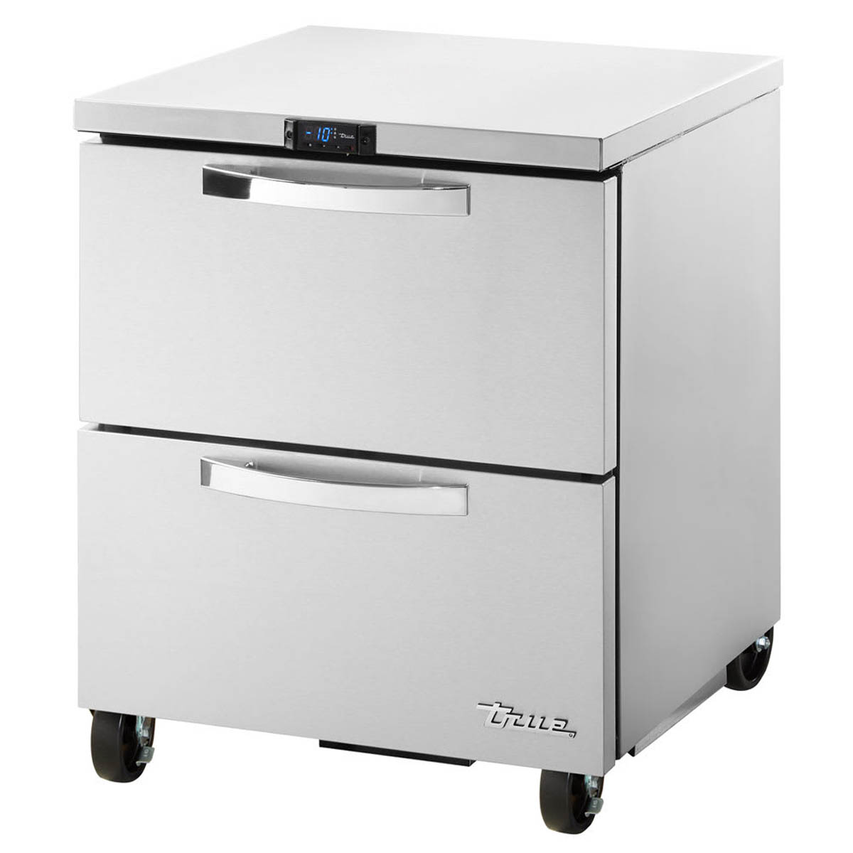 True TUC-27F-D-2-HC~SPEC3 2-drawer undercounter freezer, front angle view