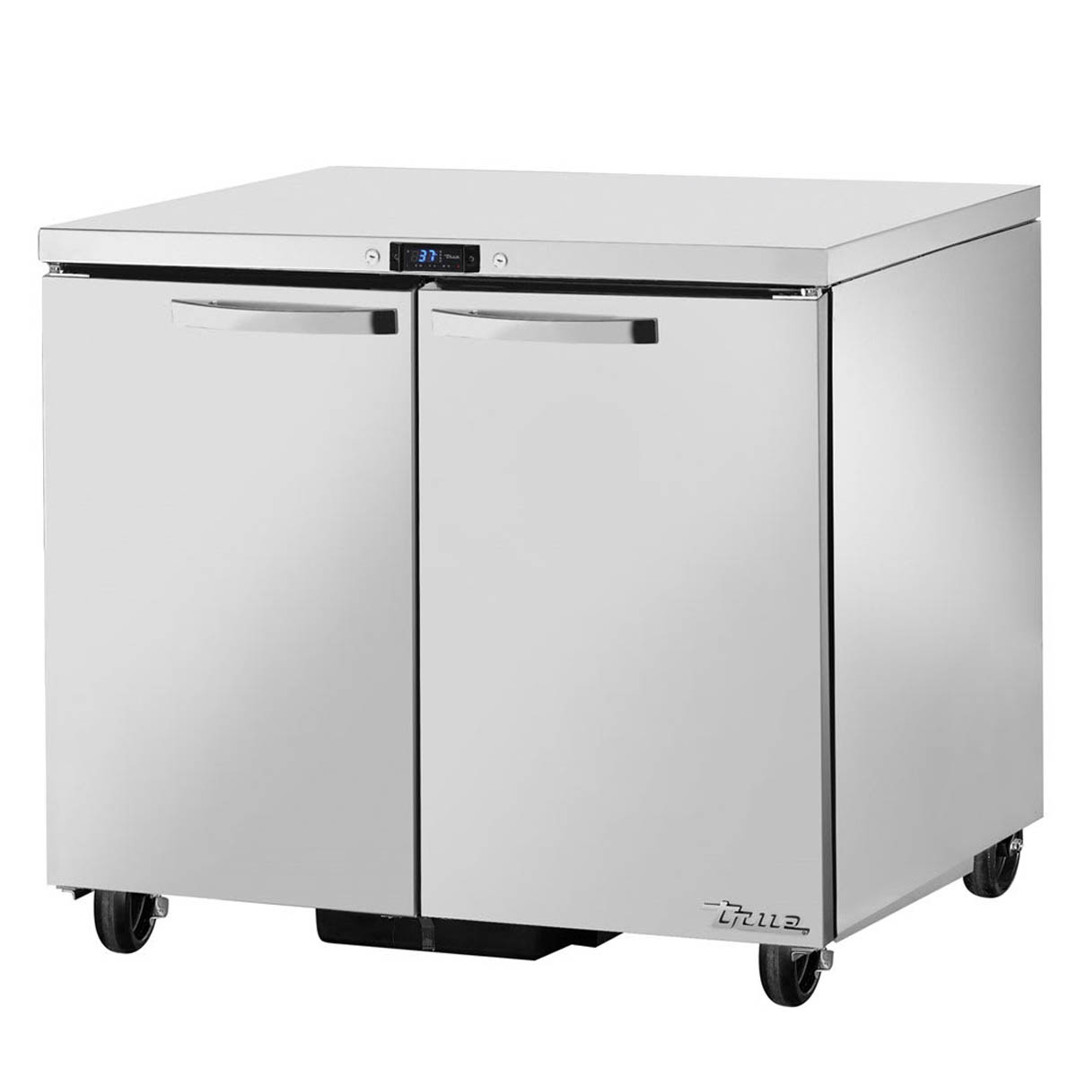 True TUC-36-HC~SPEC3 2-door undercounter refrigerator, front angle view
