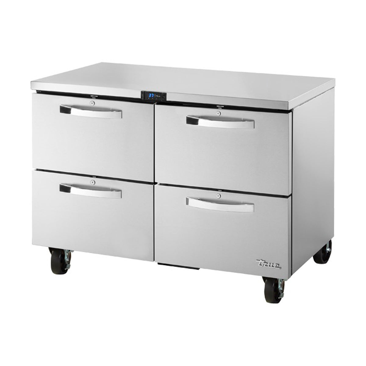 True TUC-48D-4-HC~SPEC3 4-drawer undercounter refrigerator, front angle view