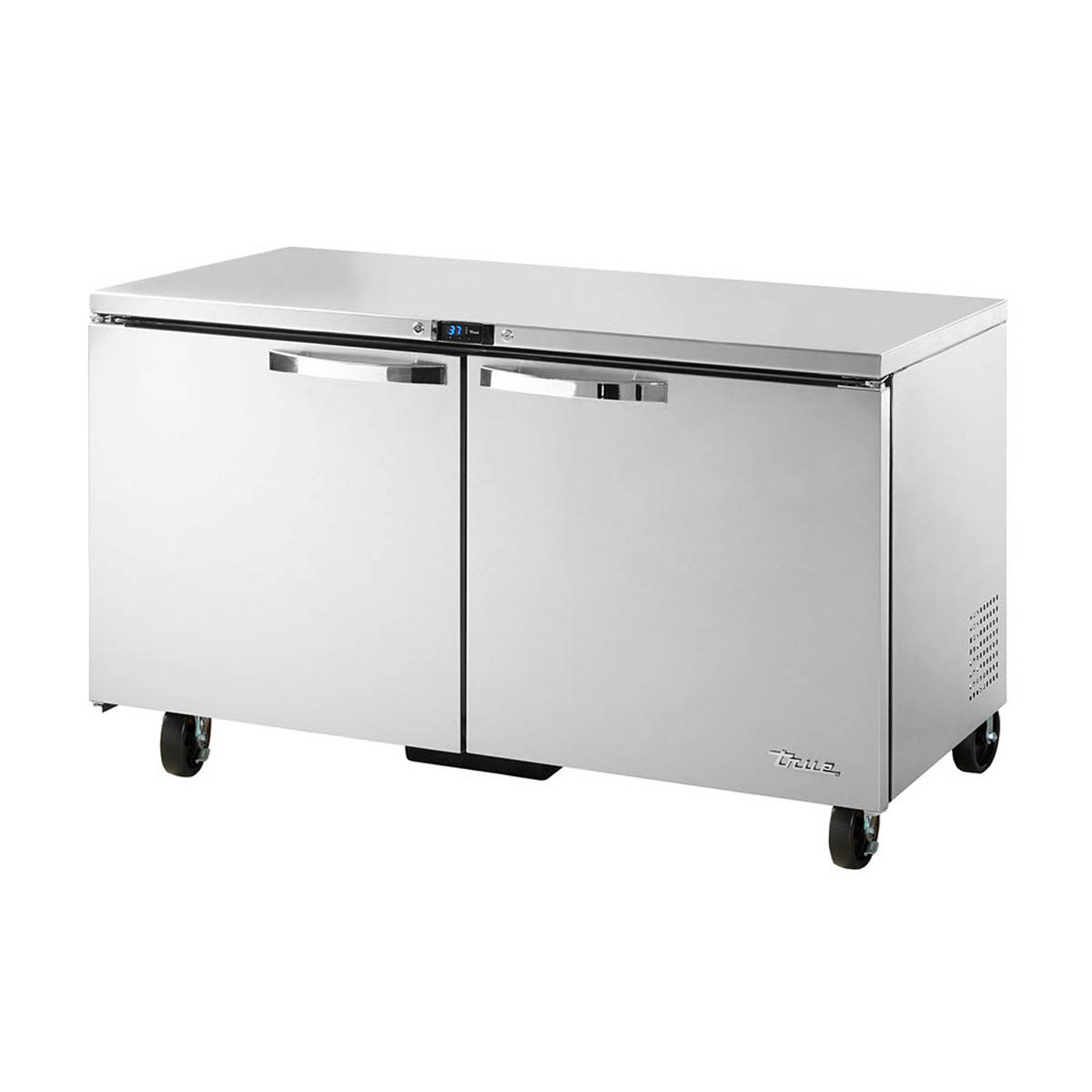 True TUC-60-HC~SPEC3 2-door undercounter refrigerator, front angle view