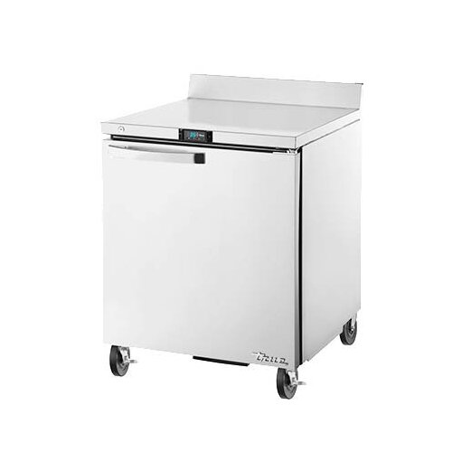 True TWT-27-HC~SPEC3 1-door worktop refrigerator, front angle view, door closed