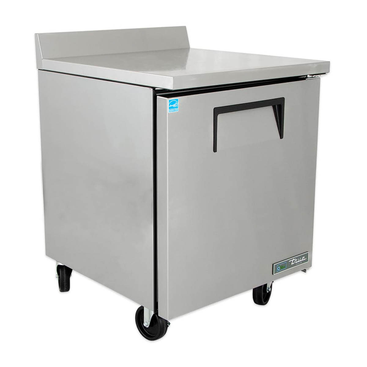 True TWT-27F-HC 1-door worktop freezer, right front angle view