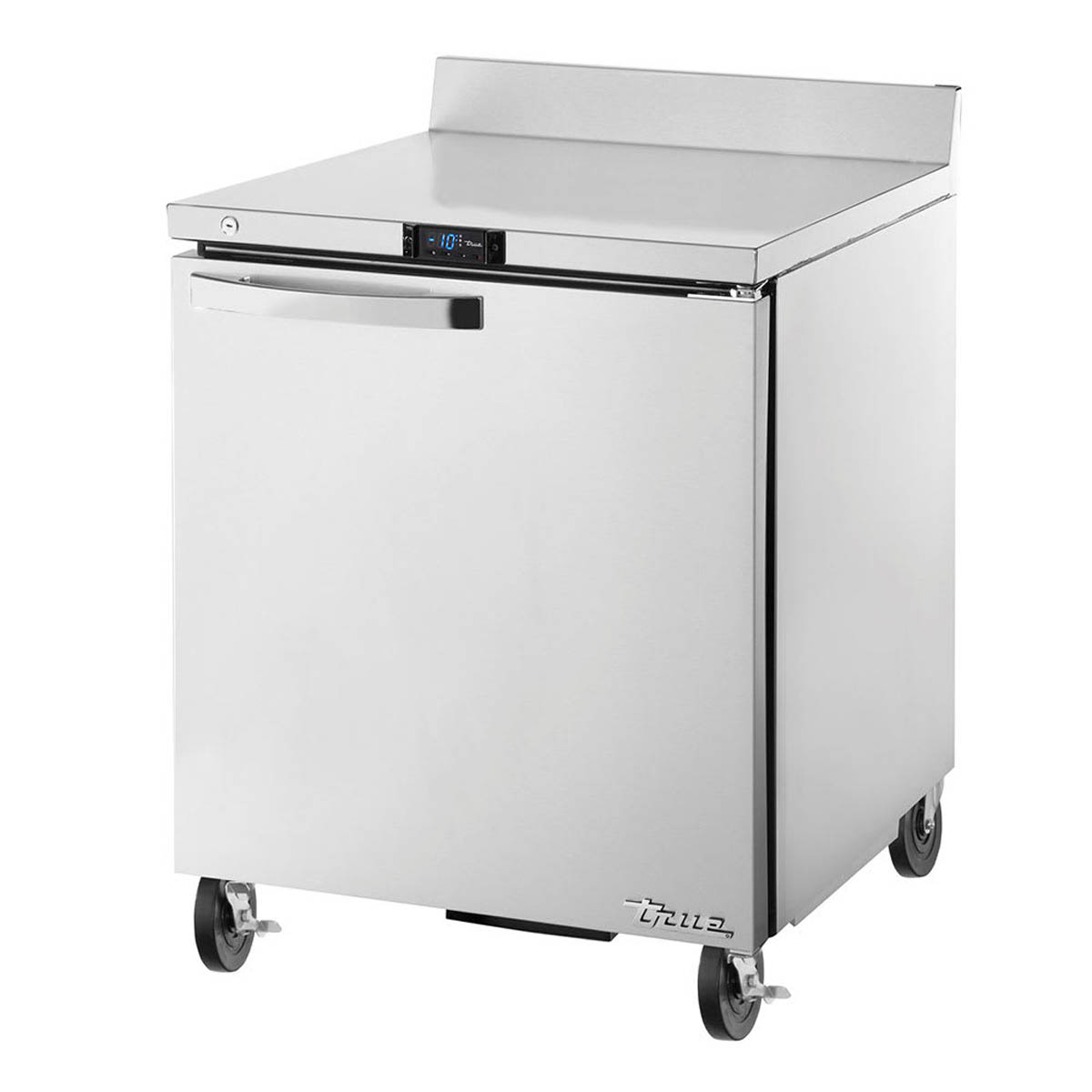 True TWT-27F-HC~SPEC3 1-door worktop freezer, front angle view, door closed