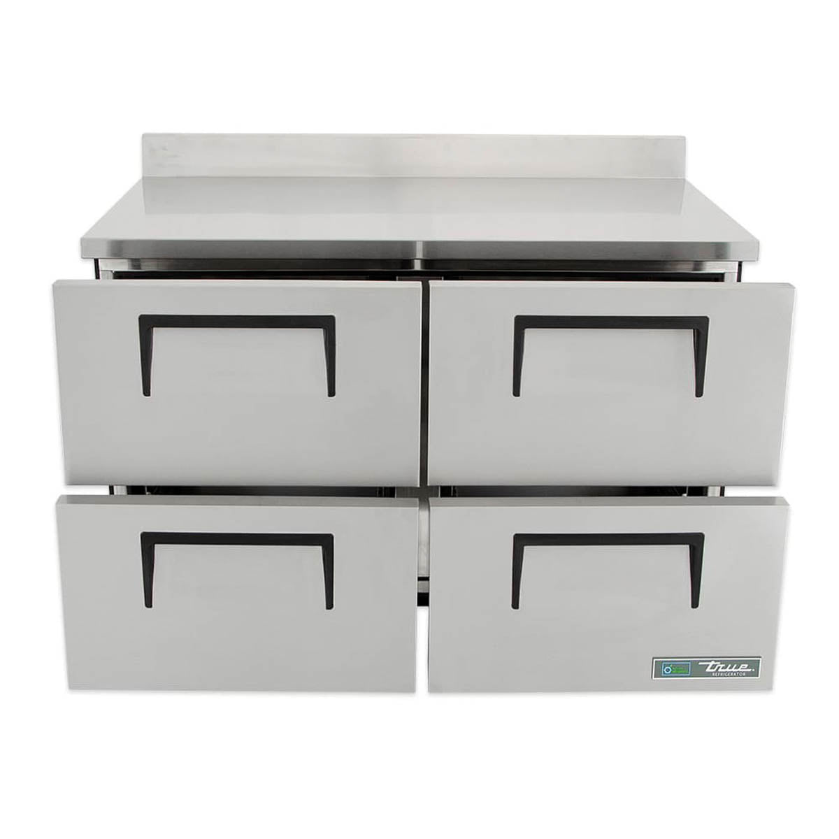 True TWT-48D-4-HC 4-drawer worktop refrigerator, front view with drawers partly open