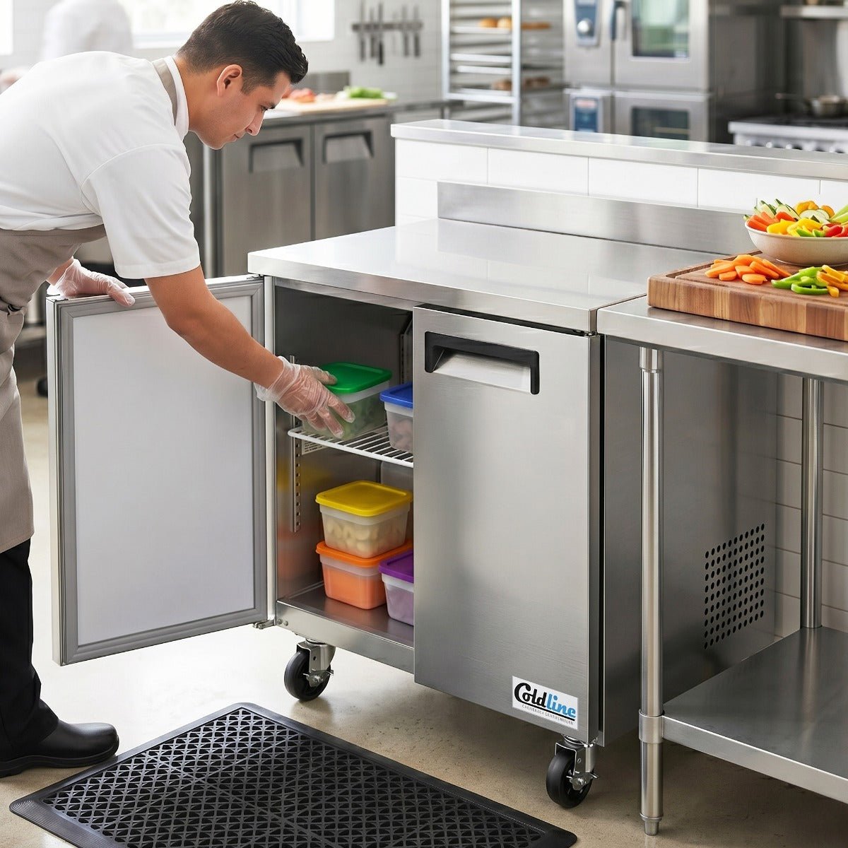 Coldline UC-36F-BS 36" Worktop Freezer with Backsplash