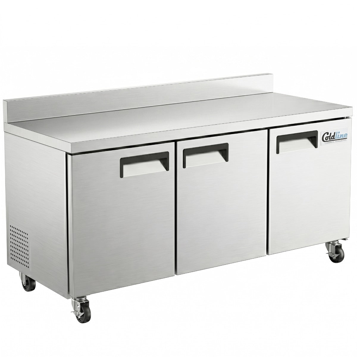 Coldline UC-72R-BS 72" Worktop Refrigerator with Backsplash