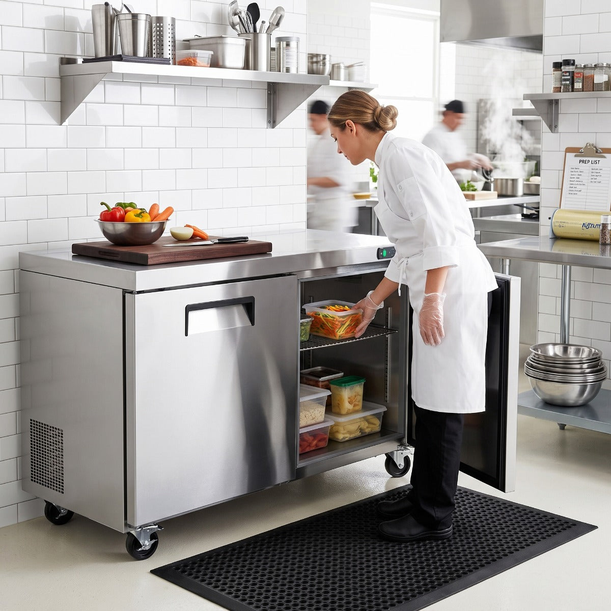 Coldline UCN-60F 60" Narrow Depth Undercounter Worktop Freezer