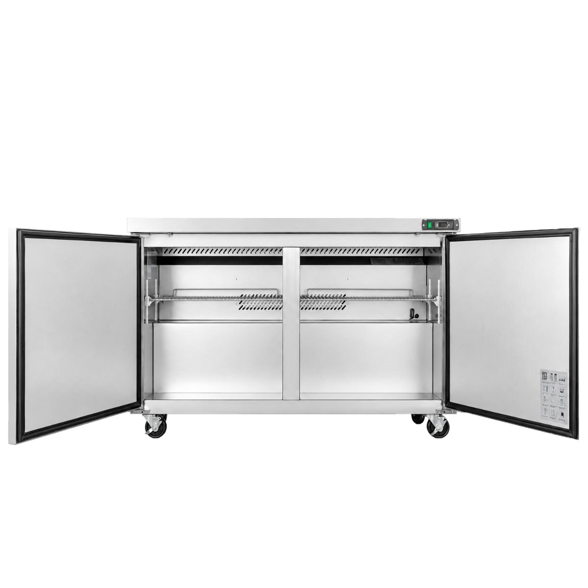 Coldline UCN-60F 60" Narrow Depth Undercounter Worktop Freezer