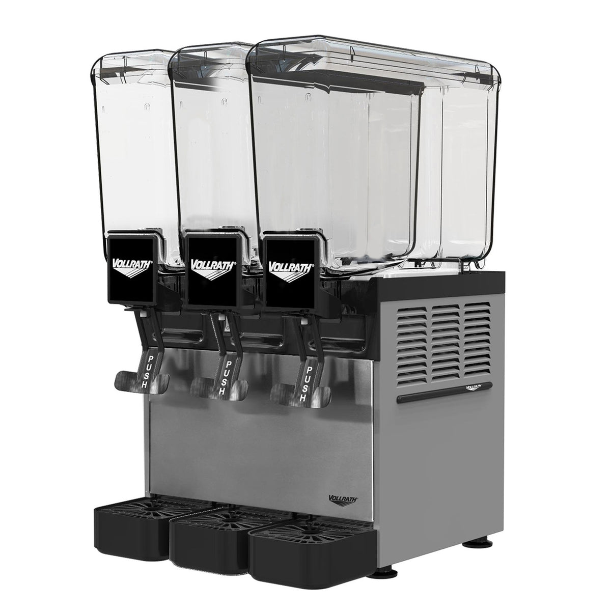 Vollrath VBBC3-37-A Beverage Dispenser with 3 Bowls / Agitator Type - 2.1 Gal (each) - 1285 Btu