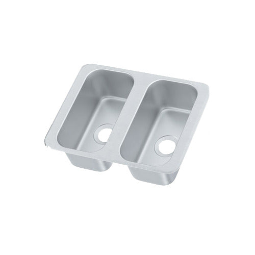 Vollrath 12065-2 Vending Cart Drop-In Sink, Two Compartment