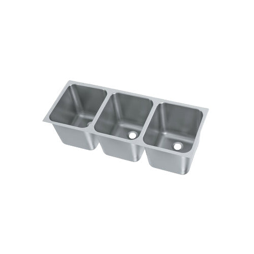 Vollrath 12123-2 Weld-In / Undermount Sink, Three Compartment