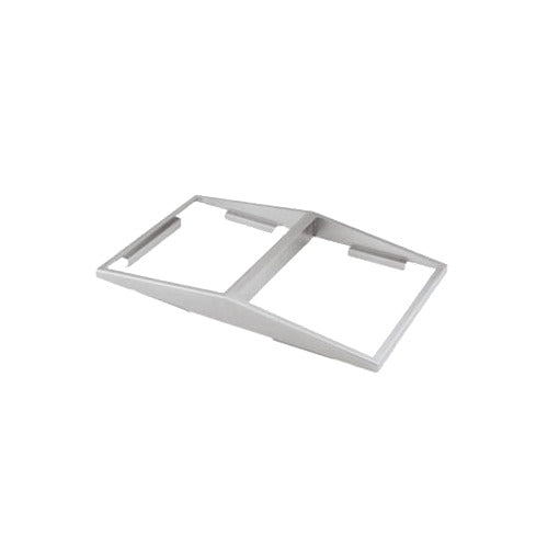 Vollrath 19184 Double Angled Adapter Plate, Holds 2 Half-Size Pans, 300 Series Stainless Steel