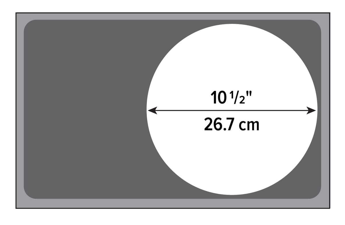 Vollrath 19187 Adapter Plate - Single Opening Offset, Round Cutout, Stainless Steel, 1 Cutout — Case of 4 pieces