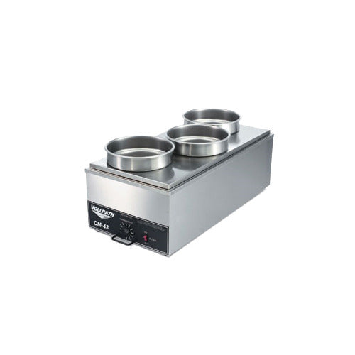 Vollrath 19188 Adaptor Plate, 3 Round 8-3/8" Holes, 300 Series Stainless Steel, Fits 78184