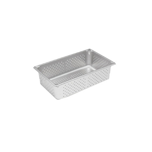 Vollrath 30063 Super Pan V, Perforated 6" Deep, 22-Gauge Stainless Steel, NSF, Made in USA — Case of 6 pieces