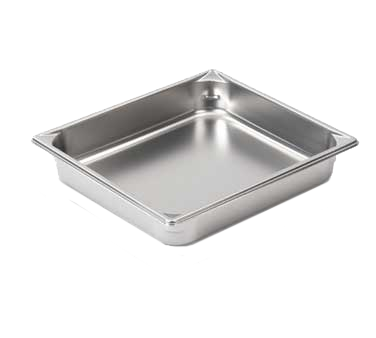 Vollrath 30222 Super Pan V Half-Size Steam Table Pan 2-1/2" Deep 4.3 qt 22-Gauge Steel Anti-Jam Design — Case of 6 pieces