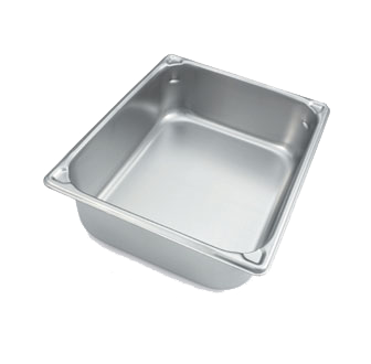 Vollrath 30260 Steam Table Pan - 1/2 Size, 6" Deep, 10 Qt, 20-Gauge Steel, NSF, Made in USA — Case of 6 pieces