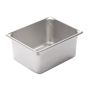 Vollrath 30262 Food Pan, 1/2 Size 10-Quart 6" Deep 22-Gauge Stainless Steel, NSF, USA, Warranty — Case of 6 pieces