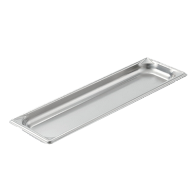 Vollrath 30512 Super Pan V Food Pan 1/2-Size Long, 1-1/4" Deep, 1.9 qt, Stainless Steel, NSF, USA — Case of 6 pieces