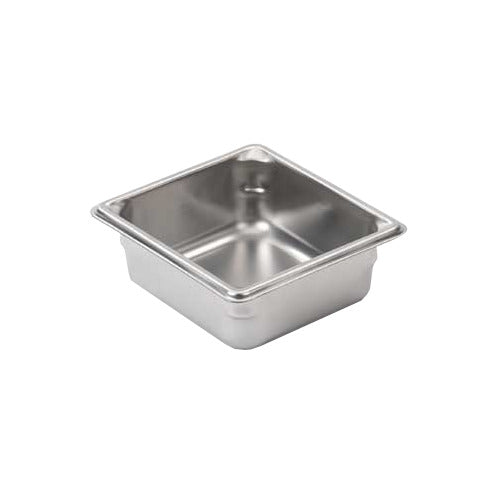 Vollrath 30622 Super Pan V Pan, 1/6 Size, 2-1/2" Deep, 1.2 Qt, 22 Gauge, 300 Series Stainless Steel — Case of 6 pieces