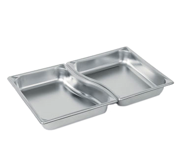 Vollrath 3100220 Super Pan Pan, 1/2 Size 4.1 Qt, 22-Gauge Steel, 20-1/4" L x 12-13/16" W x 2-1/2" D — Case of 6 pieces