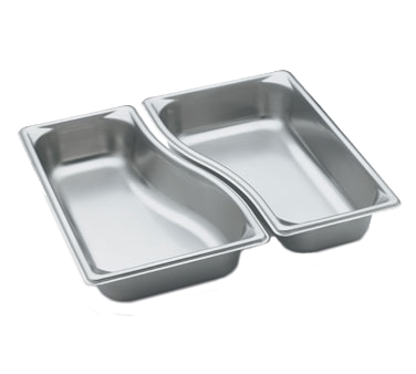 Vollrath 3100320 Super Pan Pan, 1/3 Size Outer, 2.6 qt, 22-Gauge Steel, Reinforced, NSF, USA — Case of 6 pieces