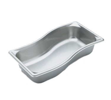 Vollrath 3100321 Super Pan Pan, 1/3 Inner, 3.9 Quart, 22-Gauge Steel, 20--1/4" L x 12-13/16" W x 2" D — Case of 6 pieces