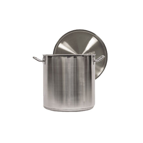 Vollrath 3501 Optio Stock Pot with Cover, 8 Quart, 8-1/2" Dia., 8" Deep, Stainless Steel — Case of 2 pieces