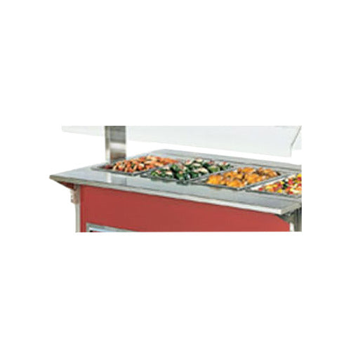 Vollrath 37510-2 4-Series Signature Server Stainless Steel Countertop Plate Rest / Shelf