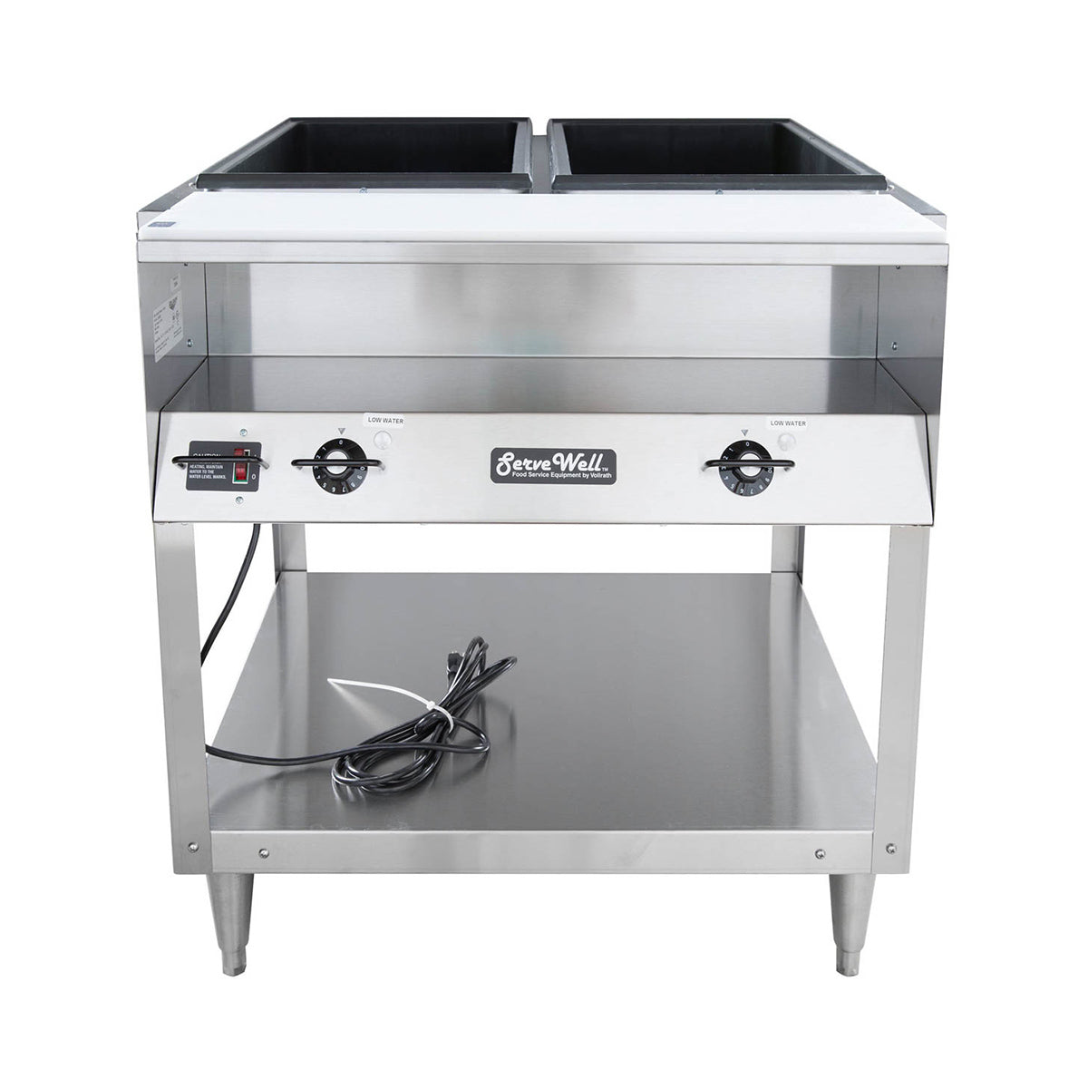 Vollrath 38002 32" Servewell Electric (2) Sealed Well Hot Food Table