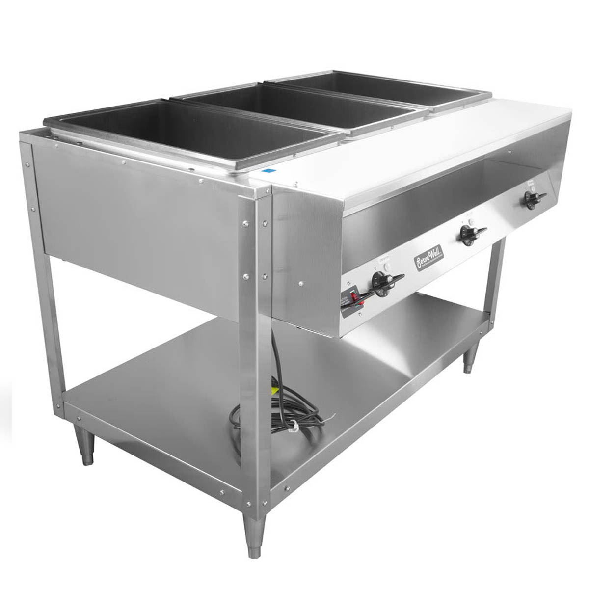 Vollrath 38103 46" Servewell Electric (3) Sealed Well Hot Food Table