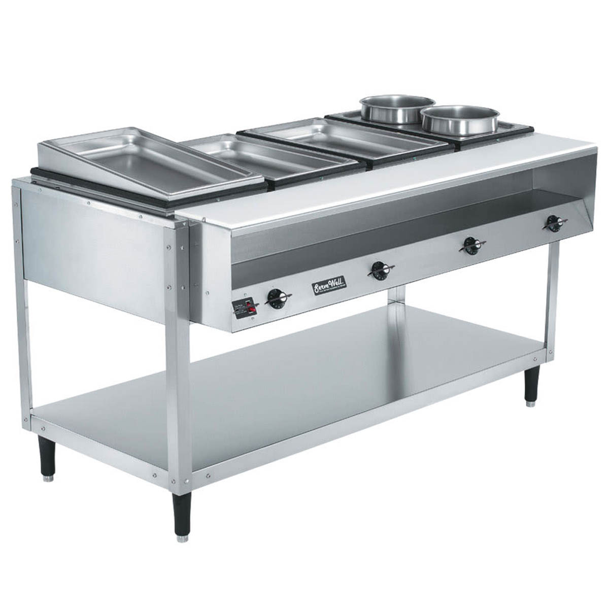 Vollrath 38118 61" Servewell Electric (4) Sealed Well Hot Food Table
