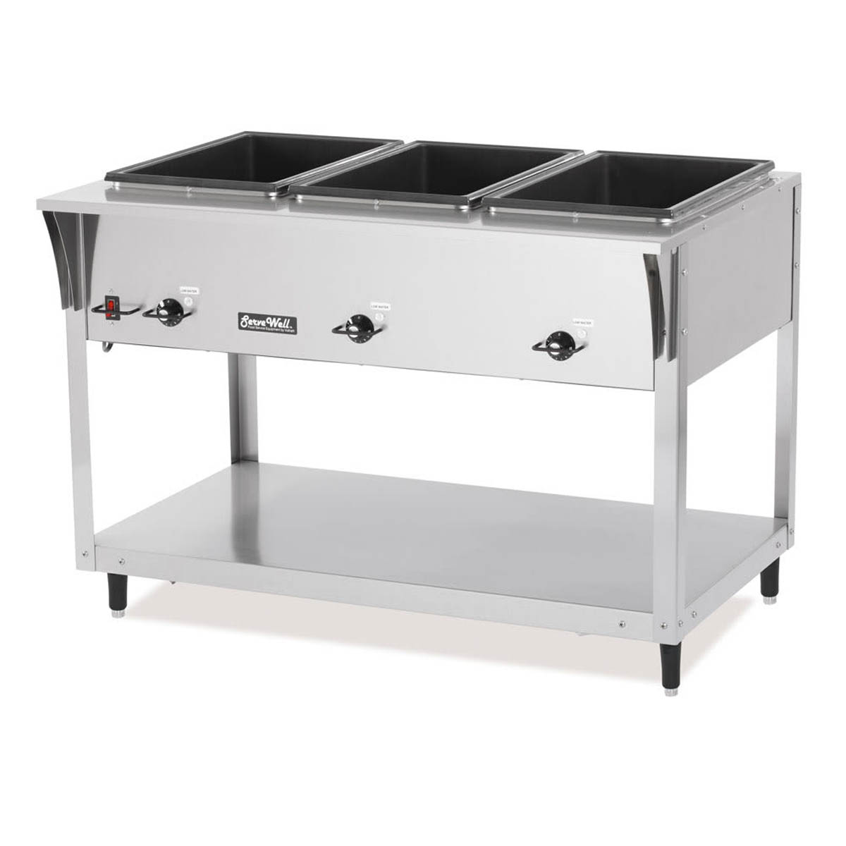 Vollrath 38203 46" Servewell Electric (3) Sealed Well SL-Hot Food Table