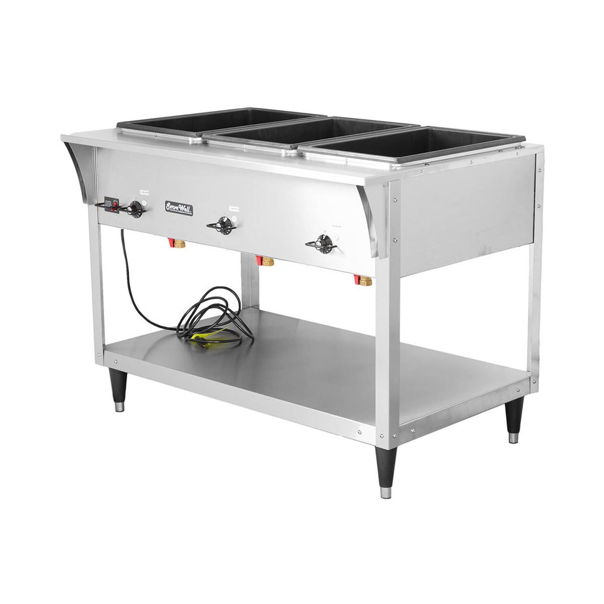 Vollrath 38203 46" Servewell Electric (3) Sealed Well SL-Hot Food Table
