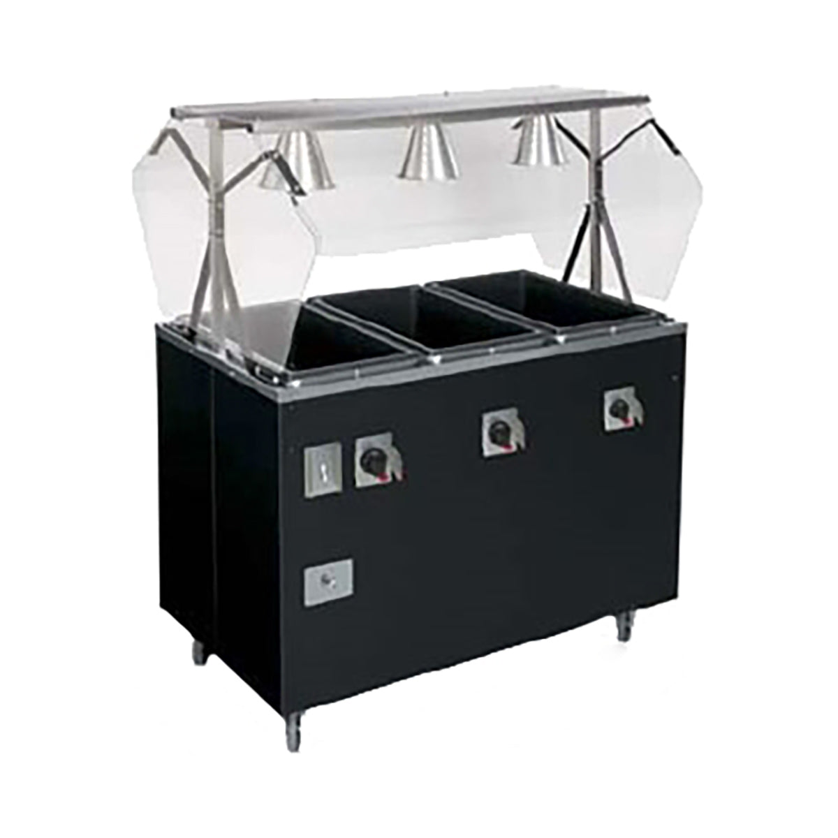 Vollrath 3870846 46" 2-Series Affordable Portable (3) Open Well Hot Food Station