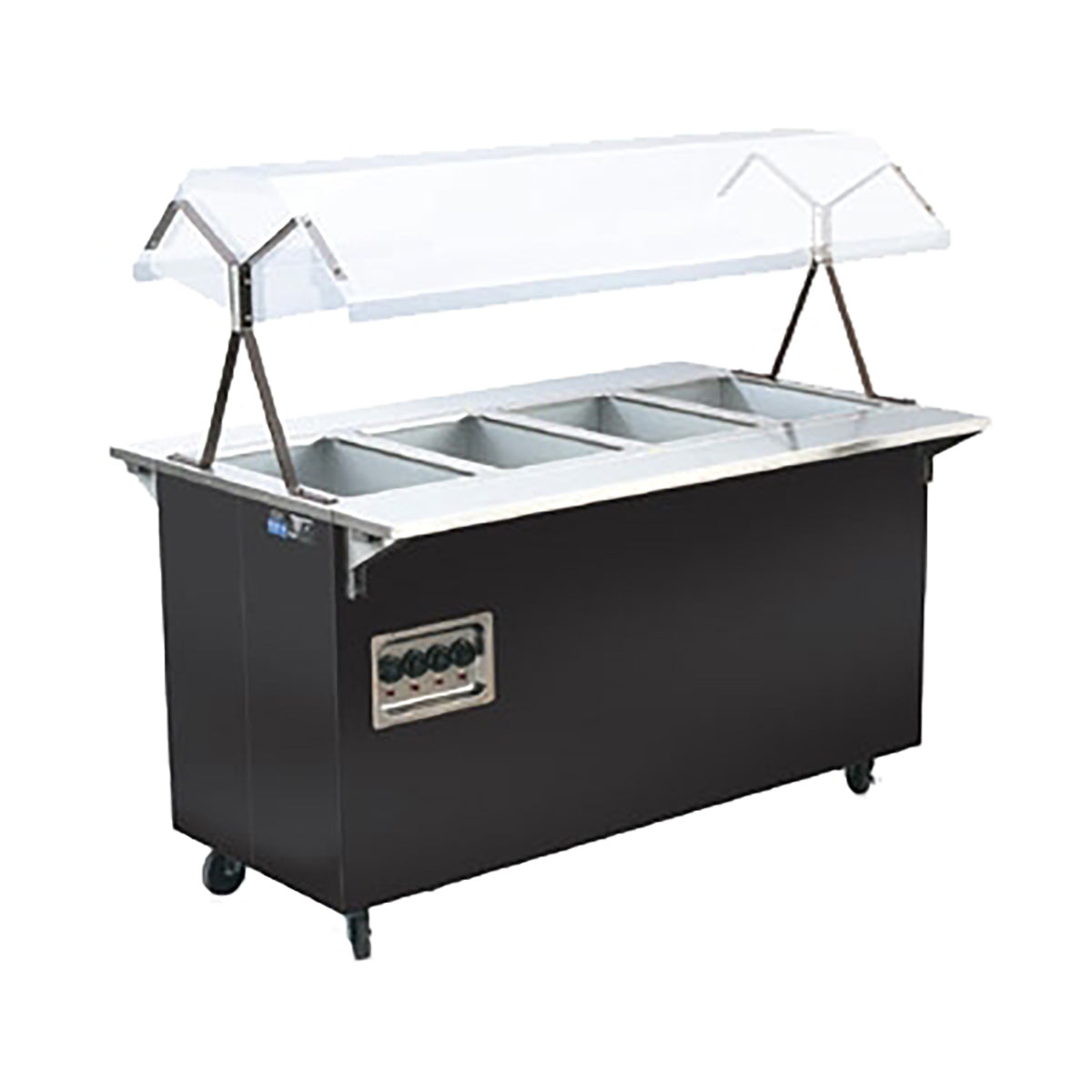 Vollrath 387102 60" 2-Series Affordable Portable (4) Open Well Hot Food Station