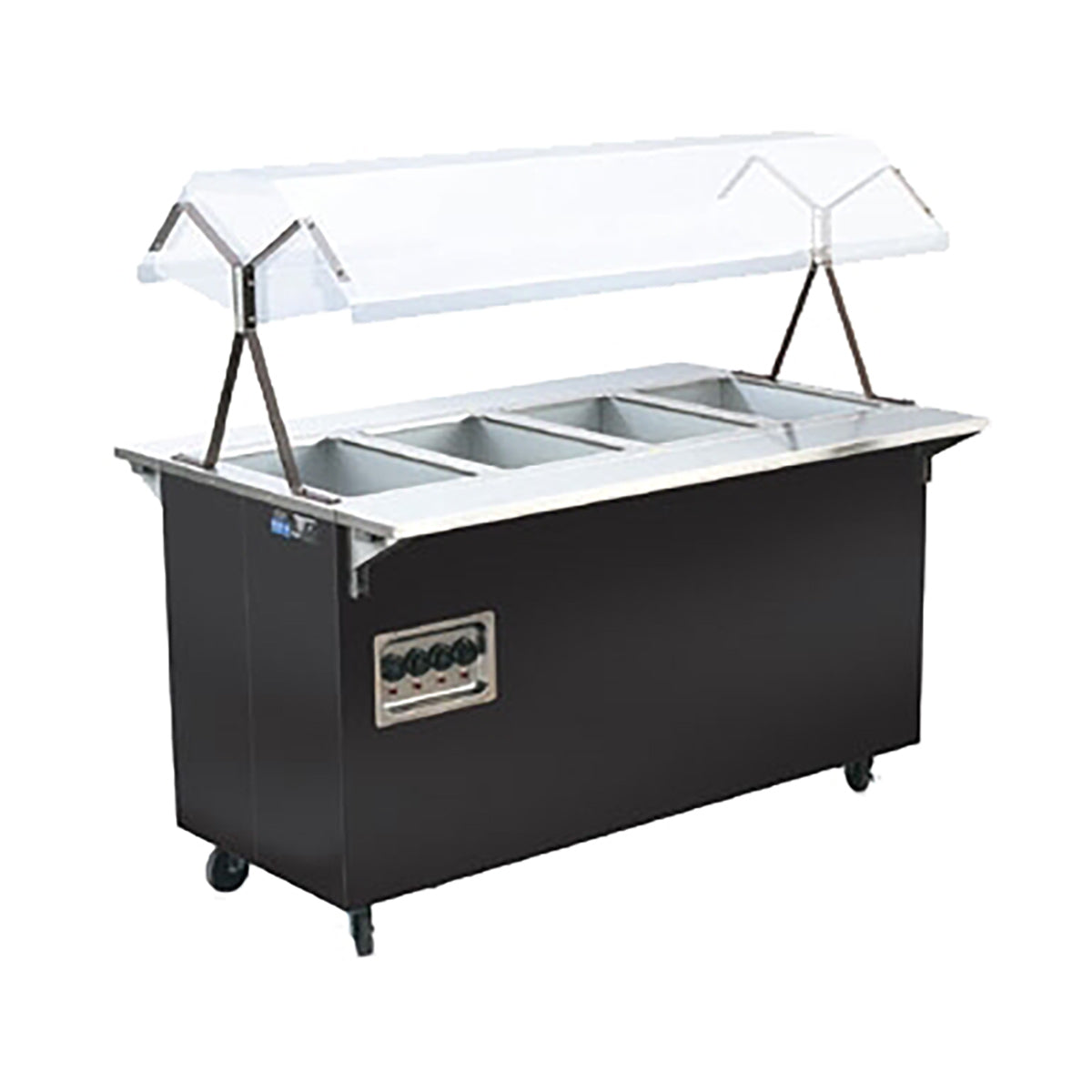 Vollrath 38711 60" 2-Series Affordable Portable (4) Open Well Hot Food Station