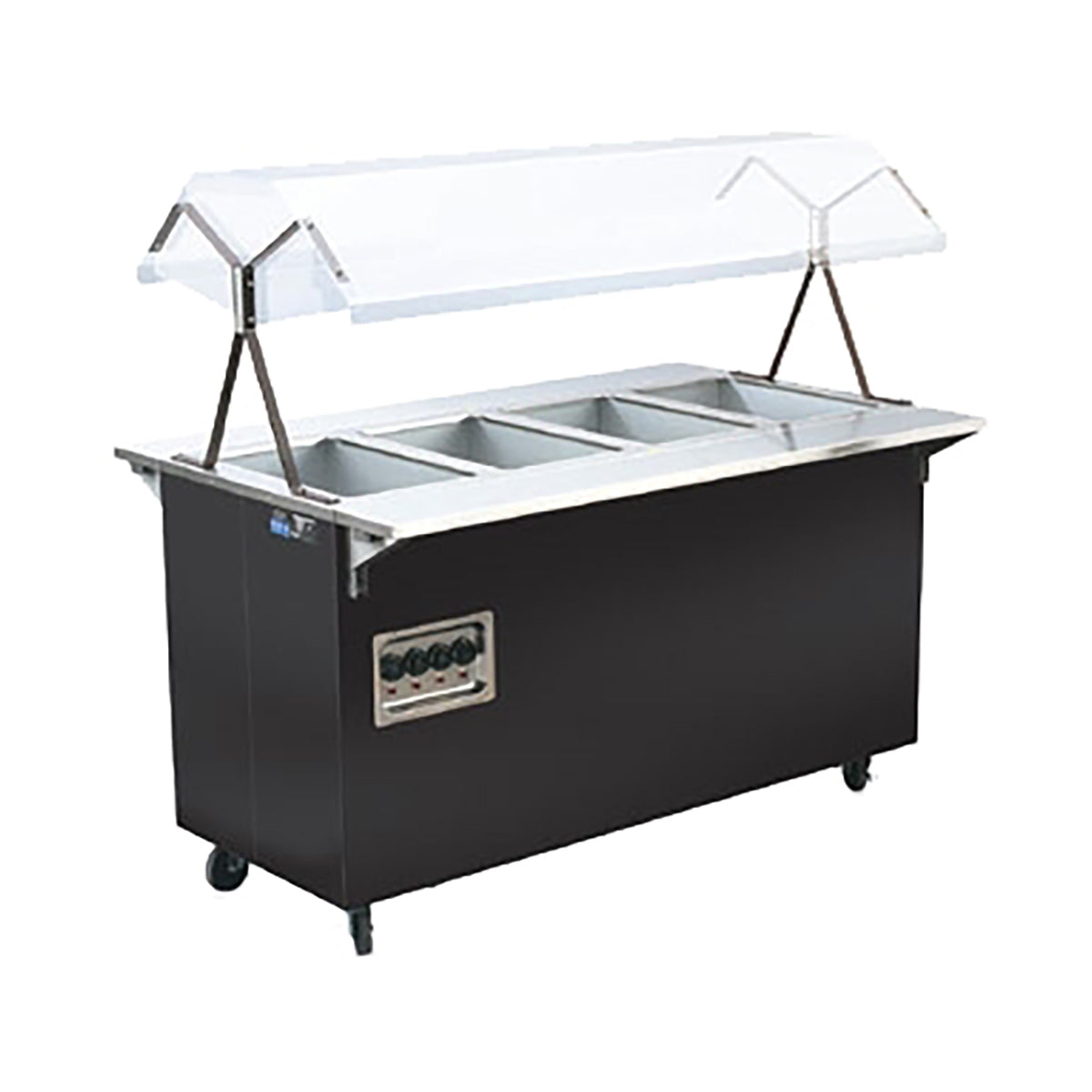 Vollrath 387122 60" 2-Series Affordable Portable (4) Open Well Hot Food Station