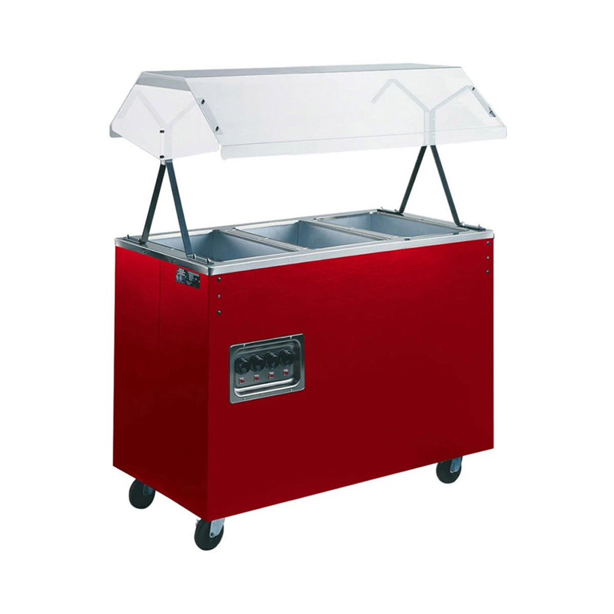 Vollrath 38727464A 46" 2-Series Affordable Portable (3) Open Well Hot Food Station