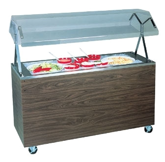 Vollrath 3873346 46" 2-Series Affordable Portable Ice-cooled Cold Food Station, (3) Pan