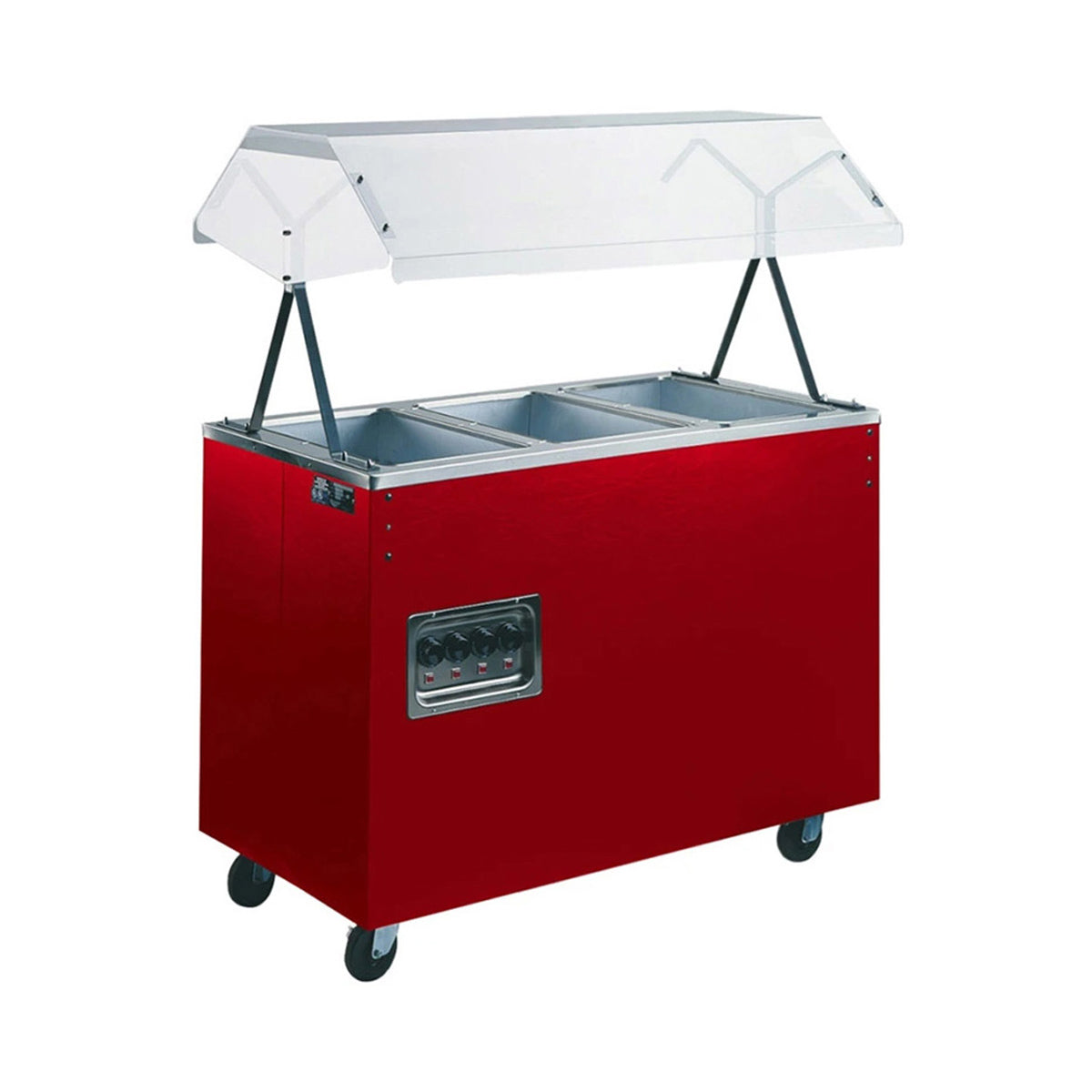 Vollrath 397272A 46" 2-Series Affordable Portable (3) Open Well Hot Food Station
