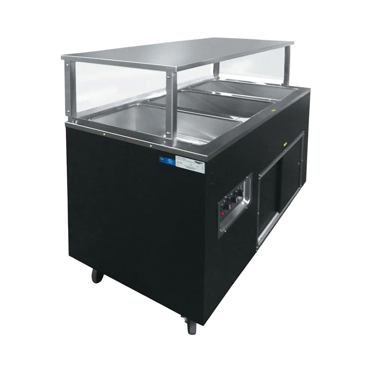 Vollrath 39729A 46" 2-Series Affordable Portable (3) Open Well Hot Food Station