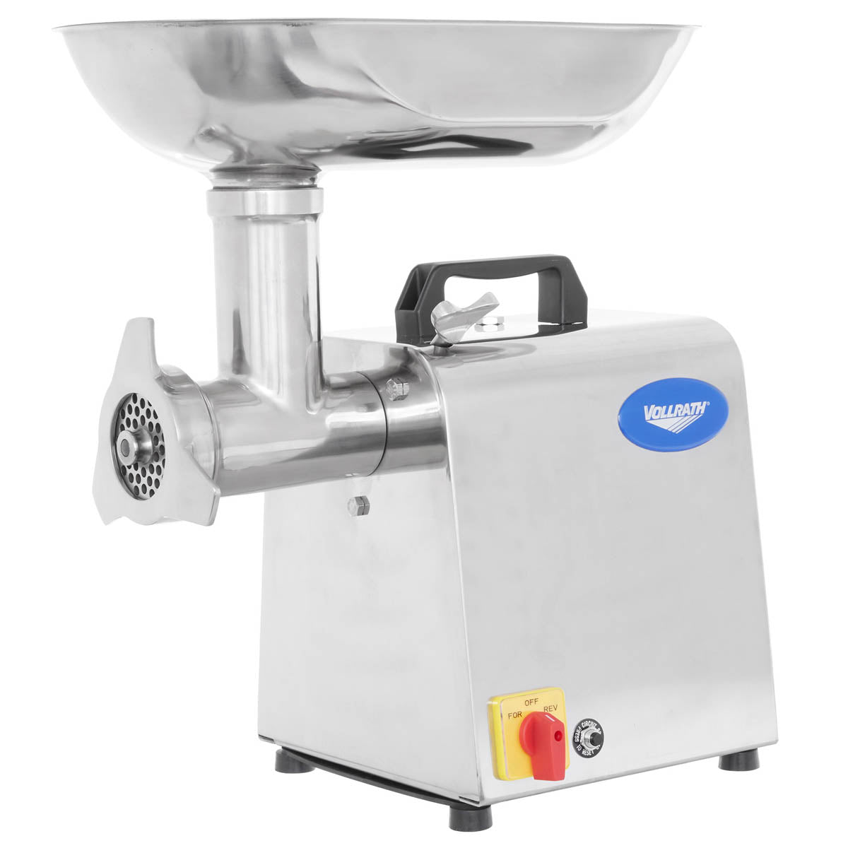 Vollrath 40743 Meat Grinder, #12 HUB, 1 HP, 264 lbs/hr, Stainless, 2-1/4" Chute, 1/8" & 5/16" Plates