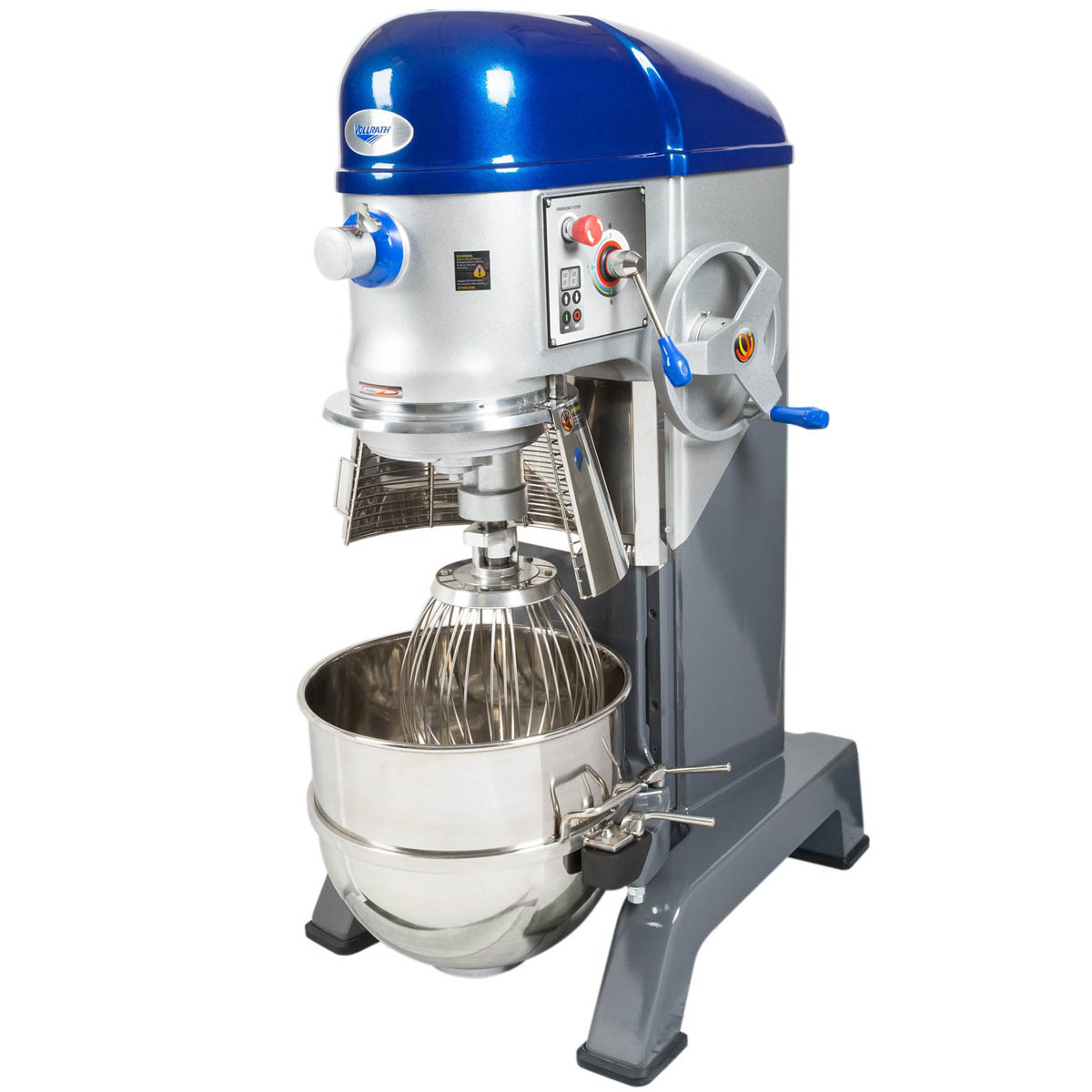Vollrath 40760 Floor Model 60 qt Planetary Mixer w/ Timer, Guard and Standard Attachments, #12 Hub, 3-Speed, 2 hp
