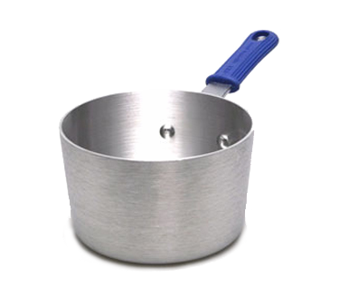 Vollrath 434112 1.5-Quart Sauce Pan, 6" Diameter Tapered Aluminum, Handle, NSF Certified, Made in USA — Case of 6 pieces