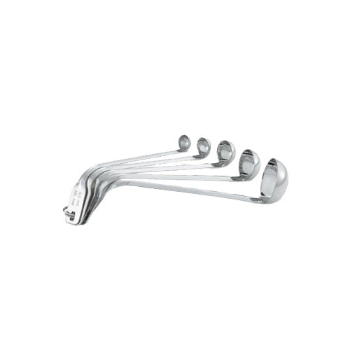 Vollrath 44572 Stainless Steel Measuring Ladle Set, 5-Piece, Short Handles, Small Capacity, Various Measurements — Case of 12 sets