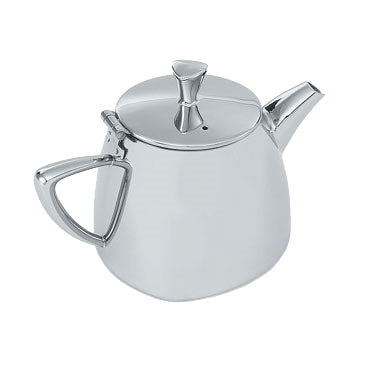 Vollrath 46207 Triennium Tea Pot, 12 Oz (0.3L), 3"H, 18/8 Stainless Steel Mirror Finish