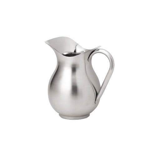 Vollrath 465312 Stainless Steel Pitcher, 3 Quart Capacity, Brushed Satin Exterior, Mirror Polished Interior, Handle